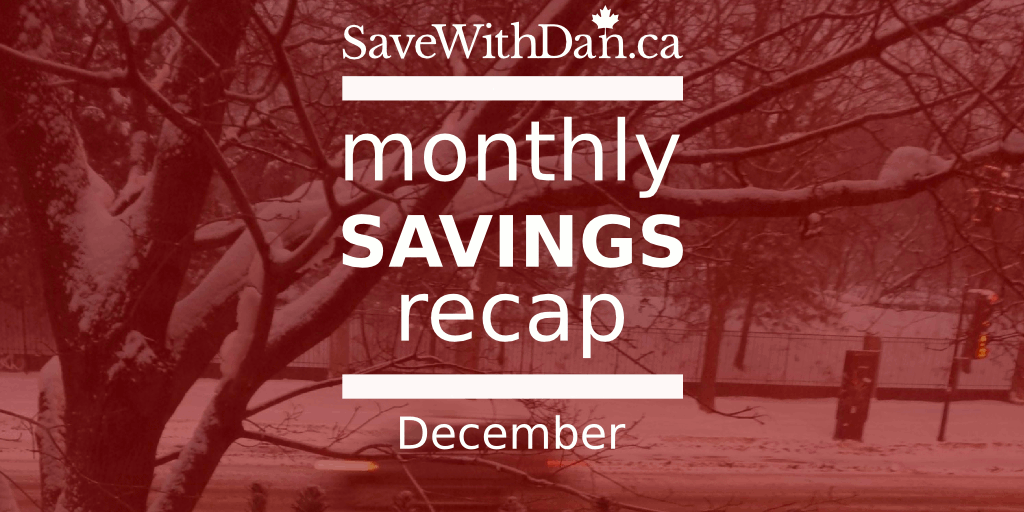Monthly Savings Recap - December